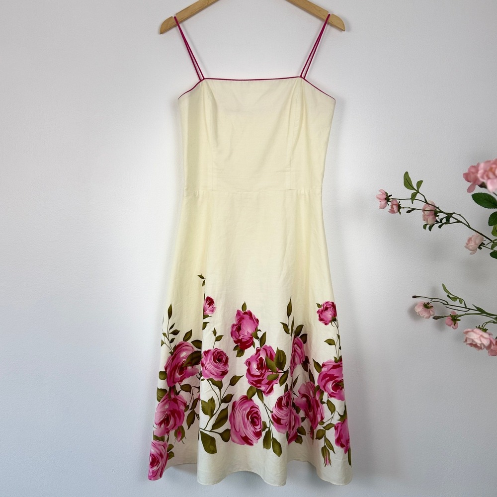 Jessica Howard Party Dress Valentines‎ Pink Roses Elegant Boutique Womens S Chic